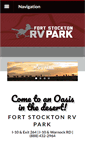 Mobile Screenshot of fortstocktonrvpark.com